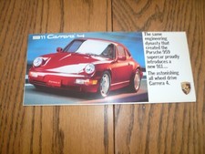 Porsche 911 Carrera 4 Sales Brochure - Original picture