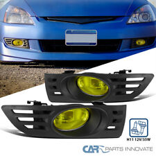 Fit 2003-2005 Honda Accord 2Dr Coupe Yellow Fog Lights Bumper Lamp Switch+Wiring picture