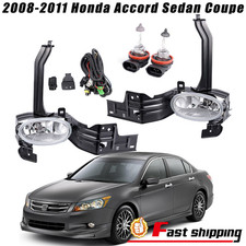 For 2008-2010 2011 Honda Accord Sedan Coupe Front Bumper Fog Lights Lamps Pair picture