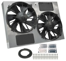 Derale 16927 Dual 13in Puller Fans Kit 4000CFM 12V Electric Radiator Cooling picture