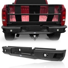 Fit 2003-2009 Dodge Ram 2500 3500 Rear Bumper w/ LED Floodlight Heavy Duty Steel picture