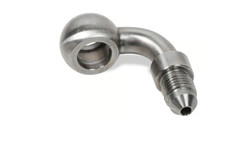 Earl’s 90 Degree Stainless Steel Banjo Adapter 3 AN Brake Line Fitting Long Styl picture
