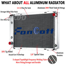 CC138 Aluminum 3 Core Radiator Fit 1979-1993 Ford Mustang LX GT SVT 5.0L V8 AT picture