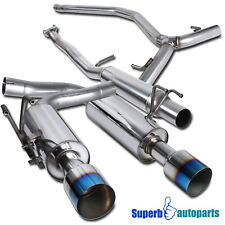 Fits 2016-2021 Civic 1.5L Turbo S/S Catback Exhaust Muffler Burnt Tip Stainless picture