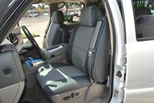IGGEE S.LEATHER CUSTOM FIT FRONT SEAT COVERS FOR CHEVY TAHOE 2000-2006 picture