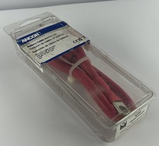 ANCOR 189141 Battery Cable Assembly 2 AWG 18 Inch Red 3/8 Stud Marine Grade picture