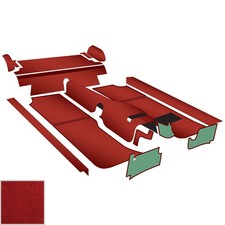Moss Handcrafted Carpet Kit, Red, 1962-67 RD - MGB 1962-67 RD picture