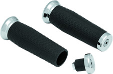 Kuryakyn 5946 Thresher Grip Metric Chrome Powersports Ergonomic Shark Tooth picture