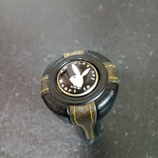10×1.5 Original Playboy Shift Knob Leather Original Rare Highway Racer EF Civic picture