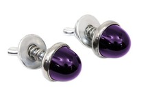 V-Twin 37-2110 License Plate Reflector Set Purple Glass for Motorcycles picture