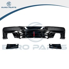 For 2014-2015 Chevy Camaro RS Style Rear Diffuser Bumper Lip Gloss Black w/Light picture