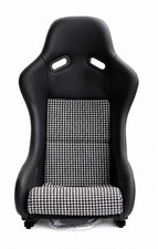 Joey Sport Caelus Carbon Fiber Racing Bucket Seat Houndstooth Center picture