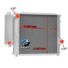 2 Row Aluminum Radiator for 1991-1999 94 BMW 318i 318is 318ti Z3 MT picture