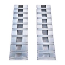 Heavy Duty 9FT Aluminum Loading Ramps Pair 10,000 LB ATV UTV Truck Trailer picture