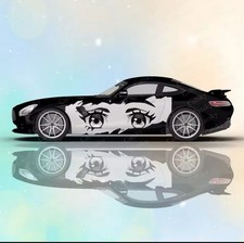 Itasha Custom Car Decals; Anime Inspired Car Decals; Itasha Side Decal,Both Side picture