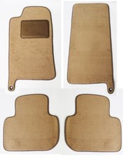 NEW Tan Floor Mats 1998 - 2003 Jaguar XJ8 Set of 4 with Heel Pad  Rubber Back picture