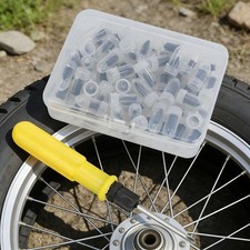 Tubeless Tire Puncture Repair Kit 61PCS Screw Nails Vacuum Plug picture