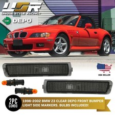 DEPO Smoke Euro Bumper Side Marker Lights For 96-02 BMW Z3 Roadster M Coupe picture