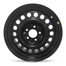 16 Inch Black Steel Wheel 16x7 5x114.3 5Lug +12ET 70.6CB Conical RTX X40827 B5 picture