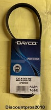 Dayco 5040378 Serpentine Belt Ford Acura Chevy GMC Hyundai Kia 1989-2010 picture