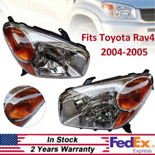 For 2004-2005 Toyota RAV4 Left & Right Headlights Halogen A Pair Headlamps LH+RH picture