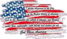 American Flag National Anthem Decal picture