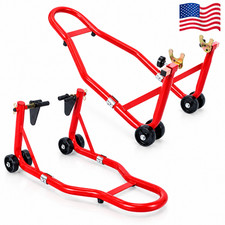 1000LB Motorcycle Stand Sport Bike Front Rear Wheel Lift Paddock Swingarm Stand picture
