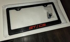 GT/CS Mustang Carbon Fiber License Plate Frame. California  Special Red picture