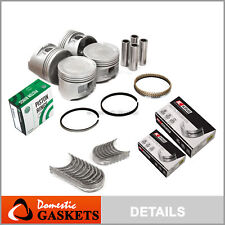 Pistons Bearings Rings Fit 89-92 Eclipse Galant Laser Sonata DOHC 2.0L 4G63 picture