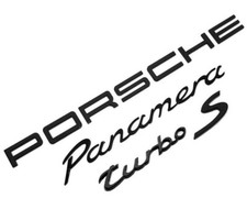New Matte Black Porsche Panamera Turbo S Rear Badge Deck Nameplate 97055923708/ picture