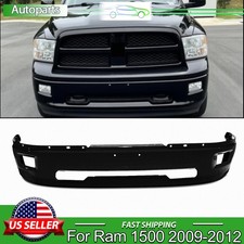 NEW BRILLIANT BLACK STEEL FRONT BUMPER FACE BAR FOR 2009-2012 RAM 1500 PXR/AXR picture