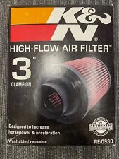 K & N Air Filter • RE-0930 Universal Reusable Clamp on Filter-OPEN BOX picture
