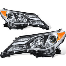 Headlight Headlamp Halogen Clear Lens Pair Fit For 2013 2014 2015 Toyota RAV4 picture