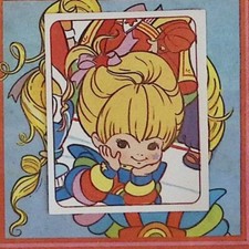 RAINBOW BRITE QUEEN RAINBOW BLONDE IRIDELLA RAINBOW PANINI STICKER N 4 picture