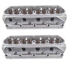 2x Complete Aluminum Cylinder Heads SBF for Ford 289 302 351 64cc 2.02/1.6 in picture