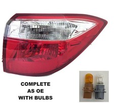 PASSENGER SIDE TAIL LIGHT OUTER LAMP ASSEMBLY RH FOR FITS 2014-26 COROLLA BULBS picture