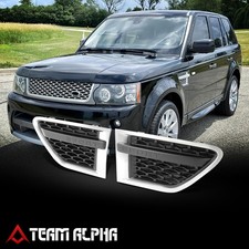 Fits 2010-2012 Land Rover Range Rover Sport Diamond Mesh Side Vent Grille Chrome picture