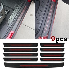 9PCS For Chevrolet Accessories Door Scuff Sill Cover Panel Step Protector Trims picture