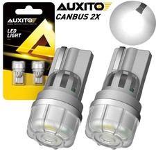 2X AUXITO LED License Plate Wedge Light Bulbs Lamps 6000K Xenon White 168 T10 GK picture