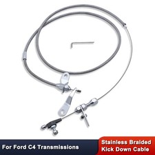 For Ford C4 C-4 Detent Stainless Braided KickDown Cable Transmission Trans picture