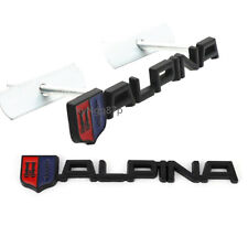 2x Black AUTO Front Hood Grille Badge Trunk Emblem Sticker for ALPINA B7 B3 B6 picture