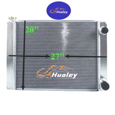 27'' X 20'' 3 ROW UNIVERSAL ALUMINUM RACING DUAL PASS RADIATOR CHEVY FORD picture