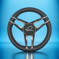 Gussi Italia Pergola Boat Steering Wheel Stainless Steel Leather | Apex picture