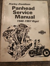 GENUINE HARLEY DAVIDSON PANHEAD SERVICE MANUAL 1948-1957 RIGID picture