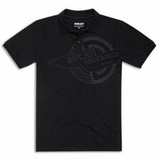 Original Ducati Meccanica Black Polo T-Shirt 98770558 picture