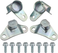 Tailgate Hinge Kit w/Bolts for Rear Tail gate Door Hinge, Silver  picture