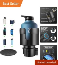 Sturdy Rubber Car Cup Holder Extender for Oversized Bottles - Easy Installation picture