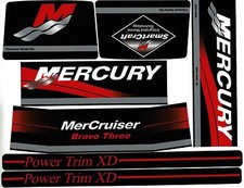 MERCRUISER THE  NEW 2019 BRAVO THREE ORIGINAL COLORS  W/GRAY RAMS STICKER SET picture