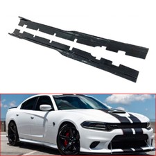 For 15-23 Dodge Charger SRT 392 Scat Pack Side Skirts Extension Carbon Fiber picture
