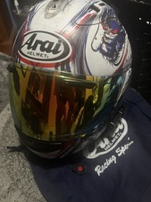 Arai Corsair x Motorcycle Helmet Size M w/packtalk pro and Arai mirrored shield picture